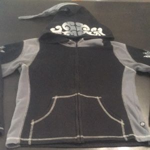 Vintage Hexagon psychedelic festival hoodie XS Mens Unisex